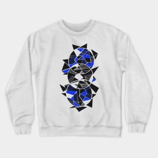 Geometric triangles art abstract Crewneck Sweatshirt